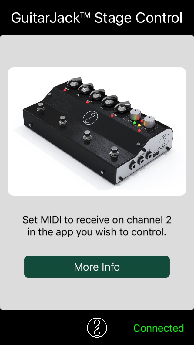 GuitarJack Stage Audio Interface Control App